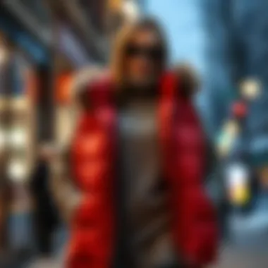 Layered winter outfit featuring a plus size vest