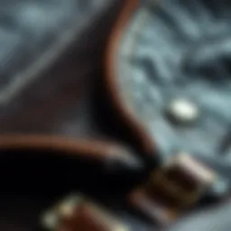 Close-up of luxurious leather texture highlighting craftsmanship