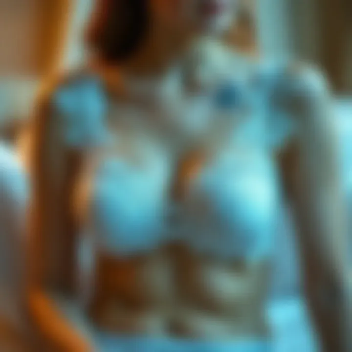 Elegant lace lingerie set designed for slender frames