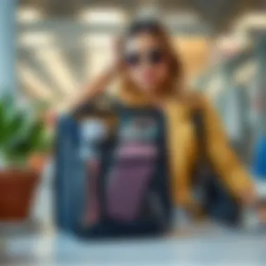 Aesthetic appeal of mesh pocket organizers styled with accessories