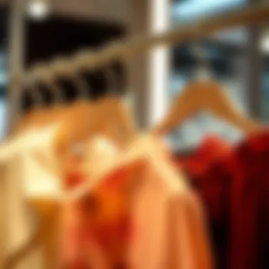 Garments beautifully presented on Mizgi hangers