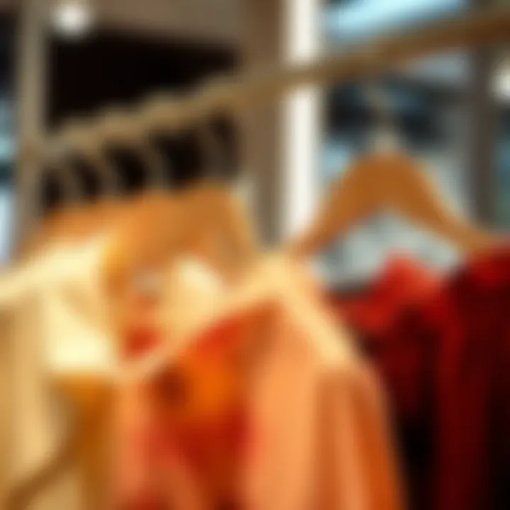 Garments beautifully presented on Mizgi hangers