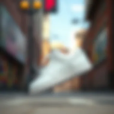 Innovative technology features of the Nike SB Alleyoop White represented visually