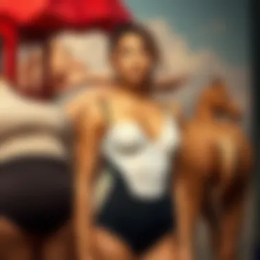 Variety of fabrics used in modern shapewear