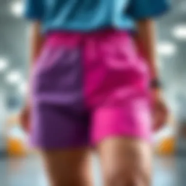 Diverse designs of nurse scrub shorts showcasing functionality
