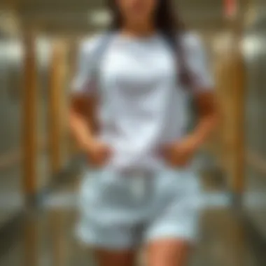 Professional appearance with nurse scrub shorts in action