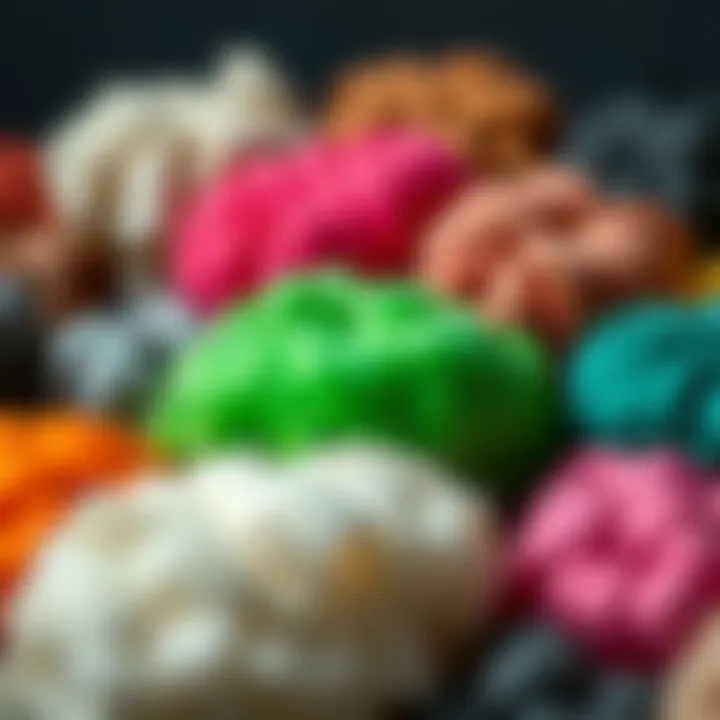 Materials and Textures of Plopping Caps Various materials used for plopping caps showcasing their textures