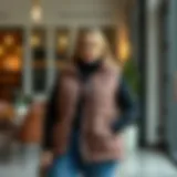 Chic and Comfortable Plus Size Vest Stylish plus size winter vest in a modern setting