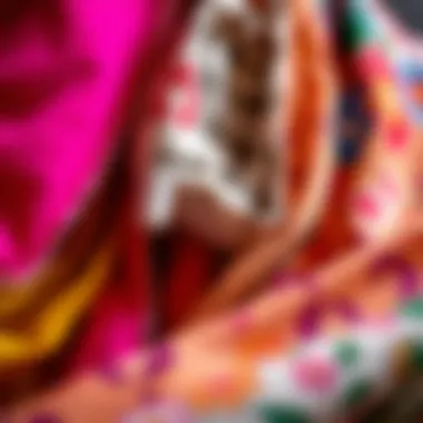 Textile Diversity: Exploring Fabrics for the Perfect Night Out A colorful array of fabrics used for crafting sexy dresses