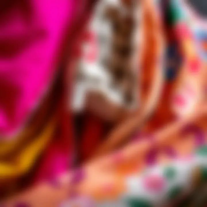 Textile Diversity: Exploring Fabrics for the Perfect Night Out A colorful array of fabrics used for crafting sexy dresses