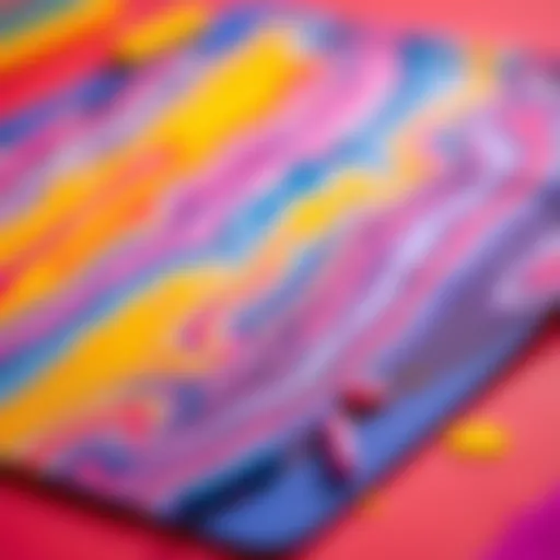 A vibrant silicone hot tool mat showcasing an array of colors and textures.