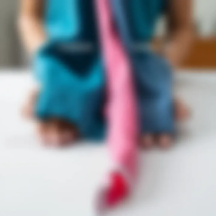 A side-by-side comparison of traditional fabric handling versus silicone mats.