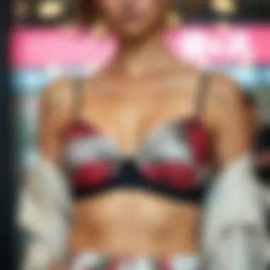 Silk Bandeau Bra in Modern Fashion Silk bandeau bra styled with modern fashion pieces