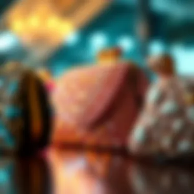 Diverse Designs and Materials of Sparkly Clutch Purses A collection of various sparkly clutch purses in different designs and materials