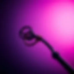 Elegant spiral curling rod showcasing its intricate design