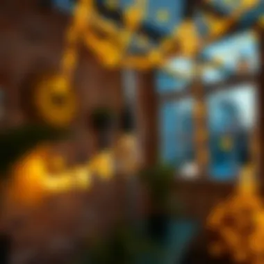 Sustainable string lights made from eco-friendly materials