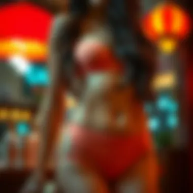 Stylish ensemble incorporating waist cinching underwear