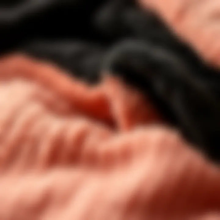 Detailed view of sustainable materials used in fleece lined thermals