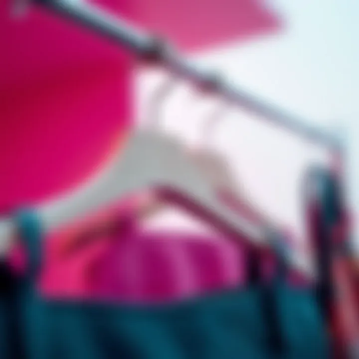 Close-up of a unique design of a purse hanger made from sustainable materials