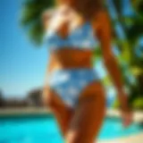 Elegant swimwear showcasing stylish bum coverage