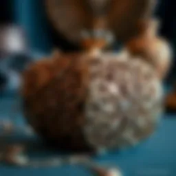 Elegantly designed metal evening bag showcasing intricate detailing.