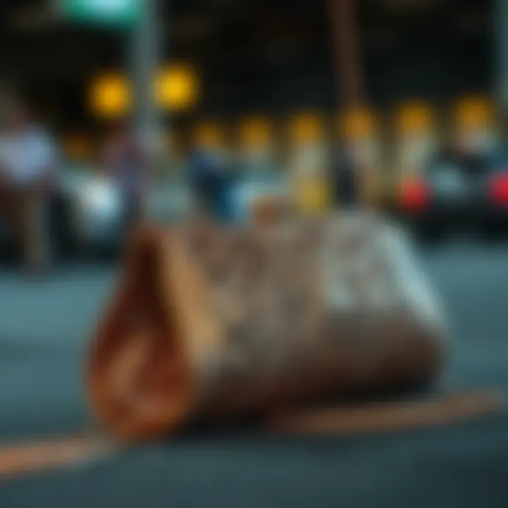 Sustainable materials used in crafting metal evening bags.