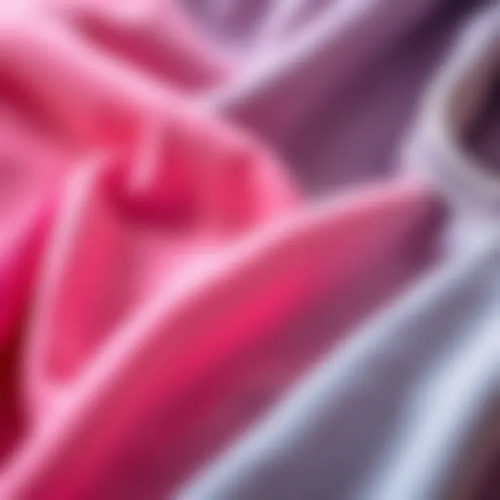 Close-up view of eco-friendly fabrics used in crop tops