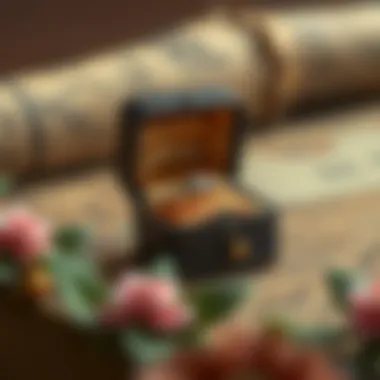 Classic Designs: A Journey Through Time Historical depiction of classic ring box designs