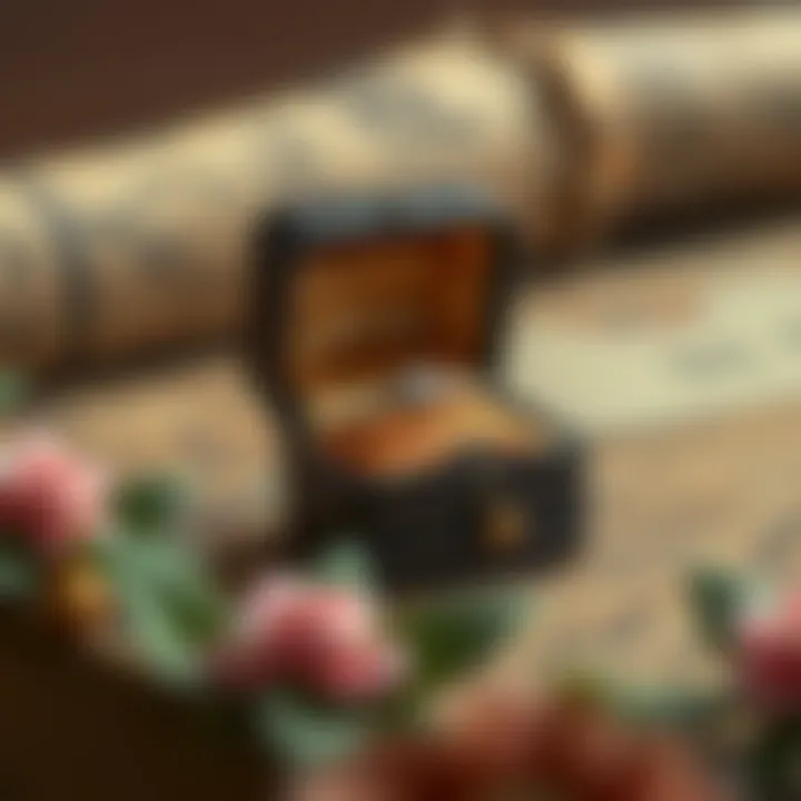 Classic Designs: A Journey Through Time Historical depiction of classic ring box designs