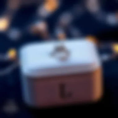 Custom Initials on a Personalized Engagement Box Personalized engagement ring box with custom initials