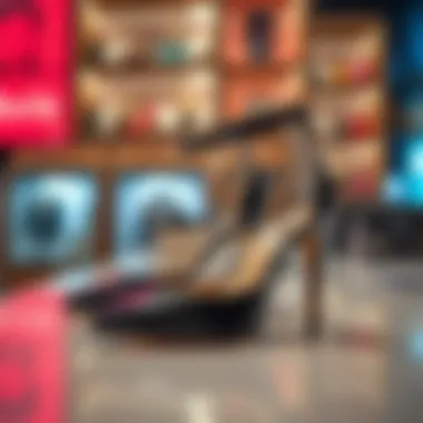 Stylish pump shoes with ankle straps displayed in a fashionable setting