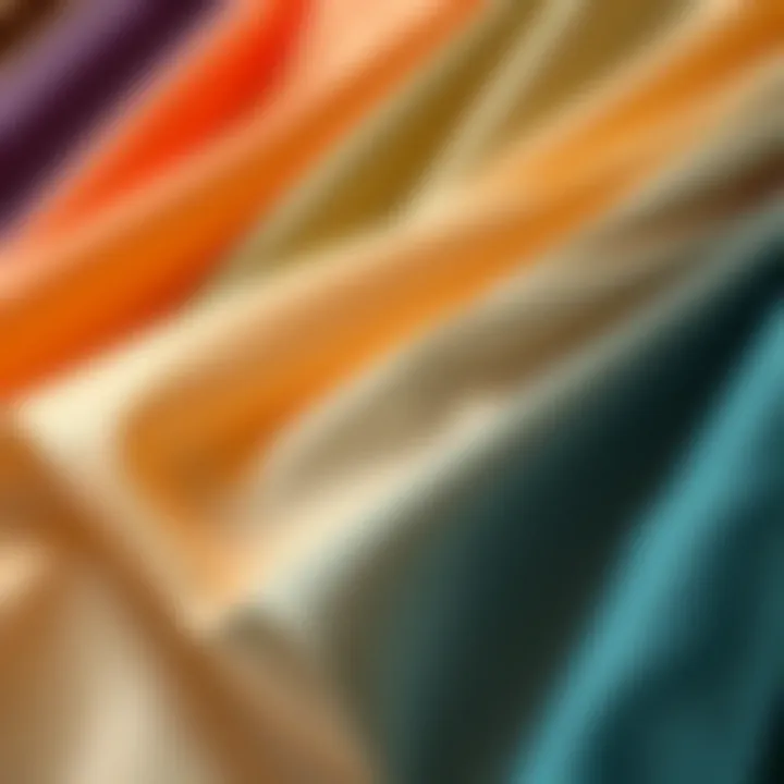 Close-up of fabric textures showcasing various options for the dress
