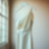 Elegant one shoulder bodycon maxi dress on a hanger