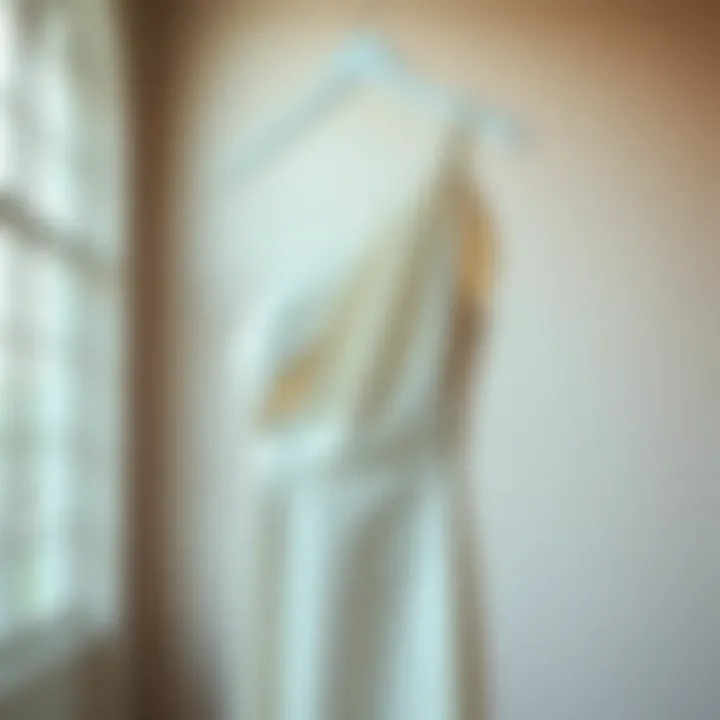 Elegant one shoulder bodycon maxi dress on a hanger