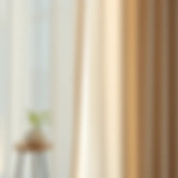 Sustainable Fabric Choices with Chiffon Highlighted Sustainable fabric choices highlighted alongside white chiffon curtains