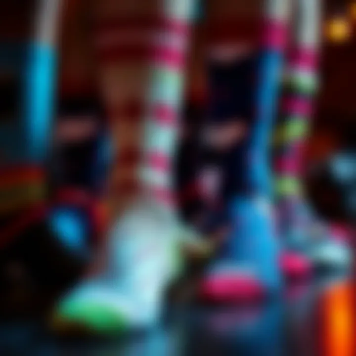 Socks That Showcase Personal Style A stylish display of socks reflecting different personalities