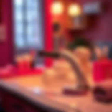 Compact travel hair curler on a stylish vanity