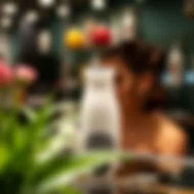 Eco-friendly mini travel hair curler on display