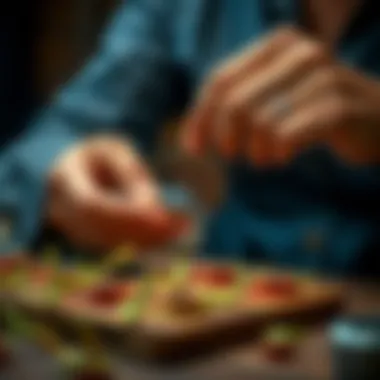 Artisan Craftsmanship Behind Sprout Hair Clips Artisan hands crafting sprout hair clips, highlighting craftsmanship and creativity.