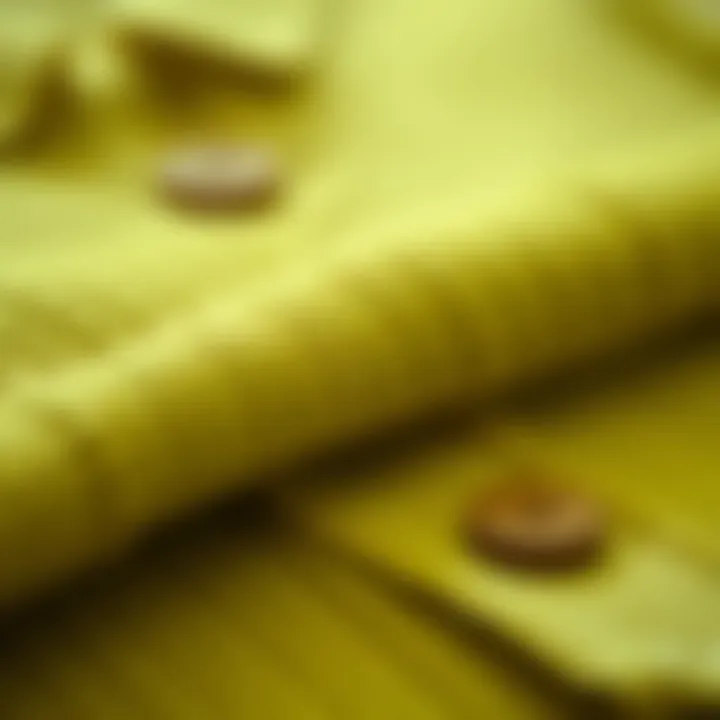 A close-up of eco-friendly fabrics used in cardigan production, highlighting their texture.