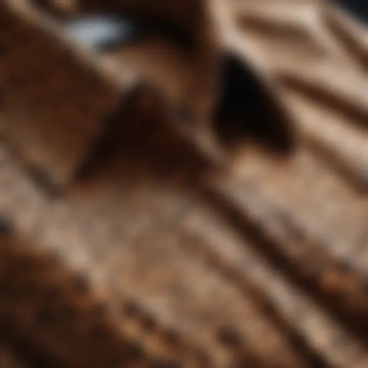 Close-up of fabric texture of a leopard print shirt dress