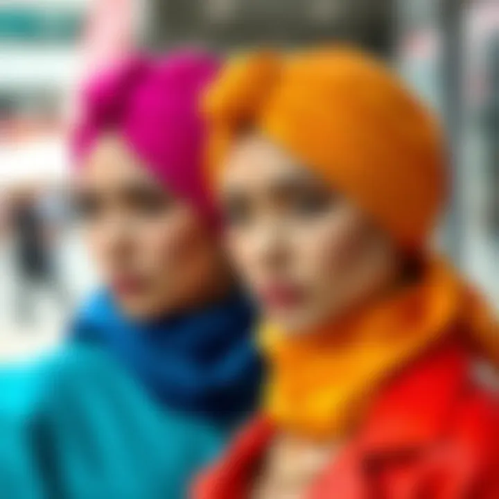 Stylish hair turban in vibrant colors suitable for fashion-conscious individuals