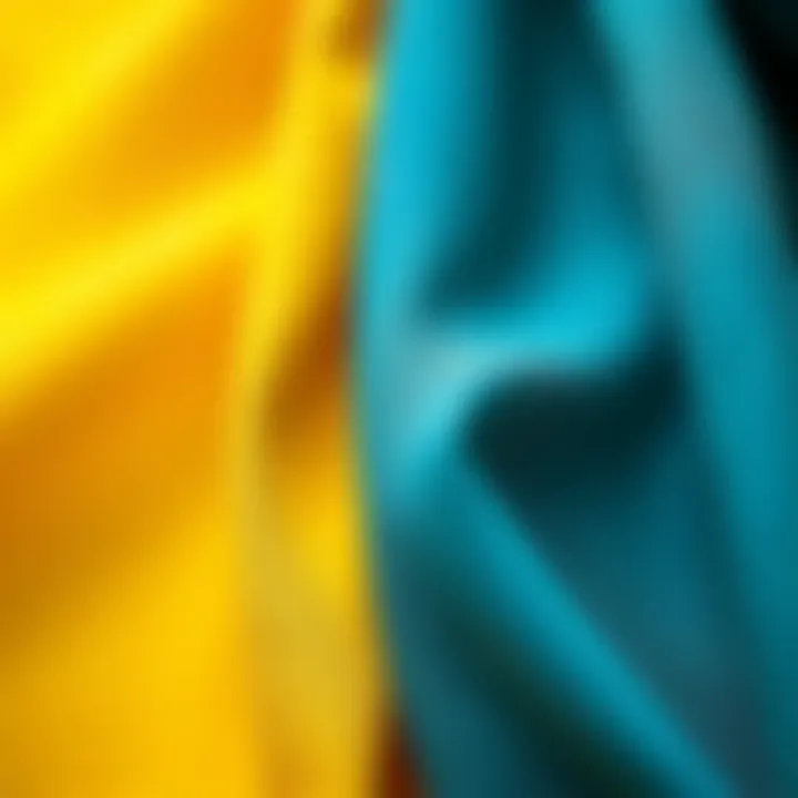 Close-up of fabric swatches showcasing sustainable materials