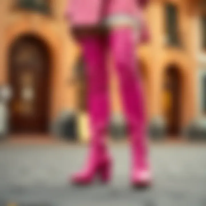 Historical Impact of Pink Thigh Boots Historical significance of pink thigh boots in fashion culture