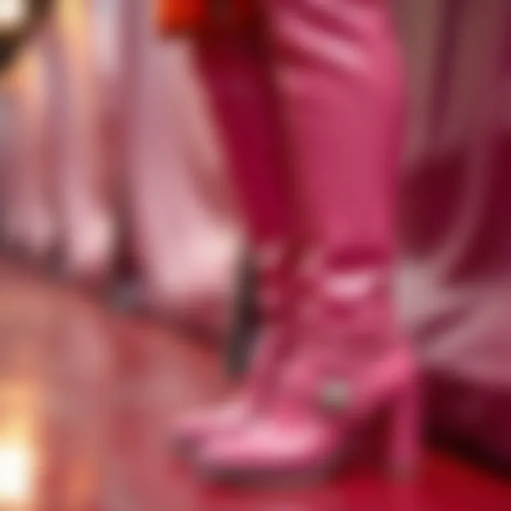 Sustainable Fashion: Materials in Pink Thigh Boots Sustainable materials used in the production of pink thigh boots