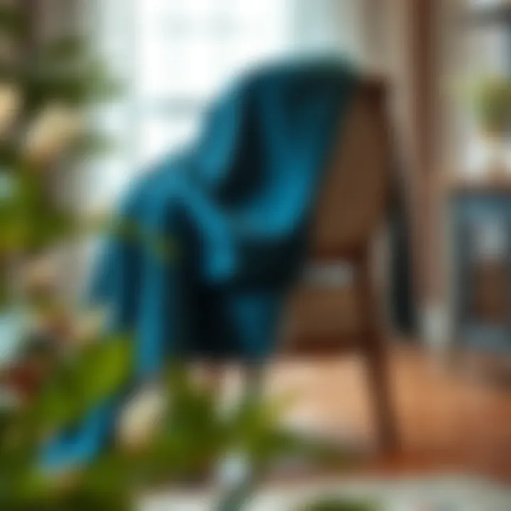 The elegance of a cape wrap shawl draped over a chair in a cozy setting
