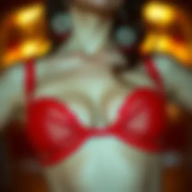 Cultural significance of the red bustier in societal contexts