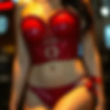 Modern interpretations of the red bustier in contemporary fashion