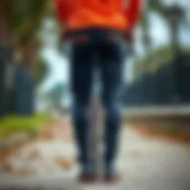 Stylish Cycling Pants with Pockets Stylish cycling pants showcasing multiple pockets