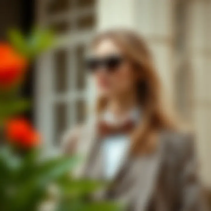 Sustainable fashion accessories complementing a refined suit look